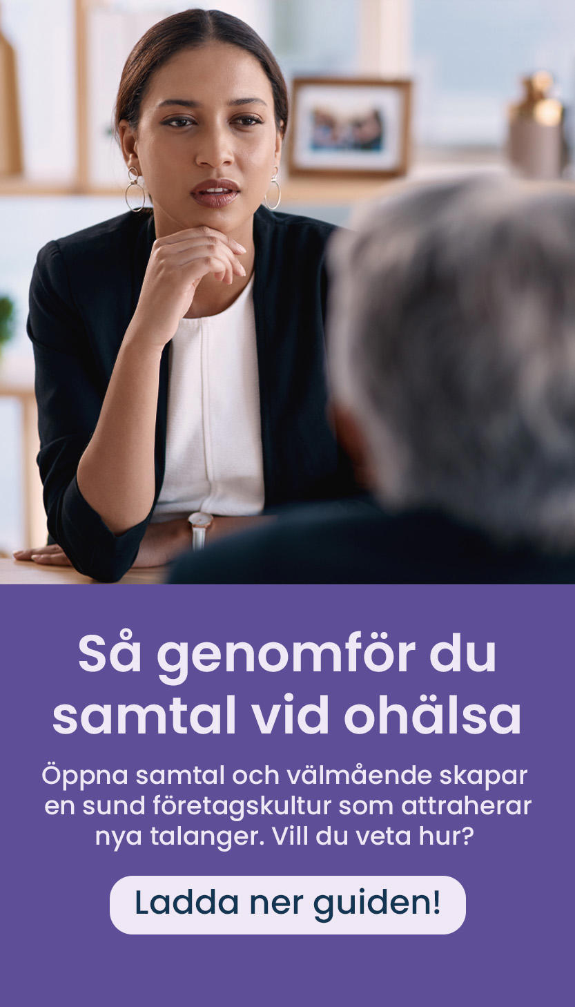 Gratis guide: Så genomför du samtal vid ohälsa