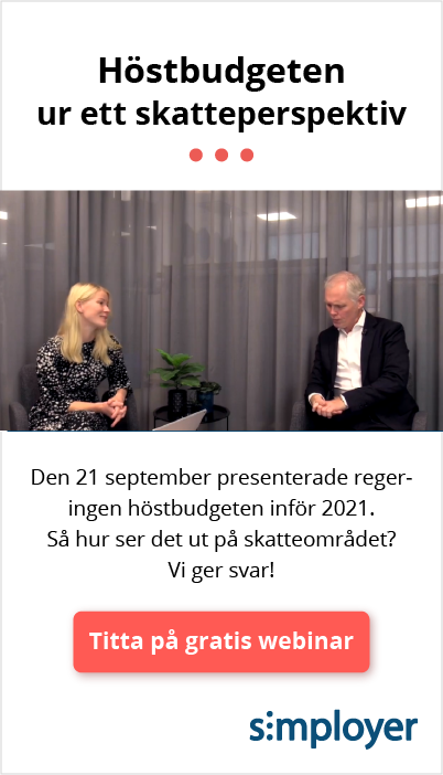 Höstbudgeten ur ett skatteperspektiv, ett webinar